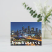 Australië, Victoria, Melbourne, skyline with Briefkaart (Staand voorkant)