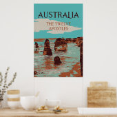 Australië, Victoria, Twaalf-postles kust Poster (Keuken)