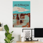 Australië, Victoria, Twaalf-postles kust Poster (Thuiskantoor)