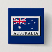 Australië Vierkante Button 5,1 Cm (Voorkant)