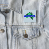 Australië Vierkante Button 5,1 Cm (In situ)