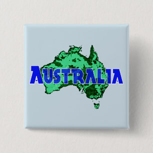 Australië Vierkante Button 5,1 Cm