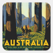 Australië Vierkante Sticker (Voorkant)