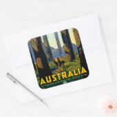 Australië Vierkante Sticker (Envelop)