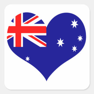 Australië Vierkante Sticker