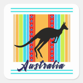 Australië Vierkante Sticker