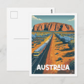 Australië Vintage Beroemde Reisplaats Briefkaart (Voorkant / Achterkant)