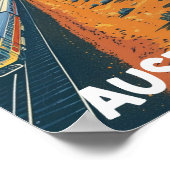 Australië Vintage Beroemde Reisplaats Poster (Hoek)