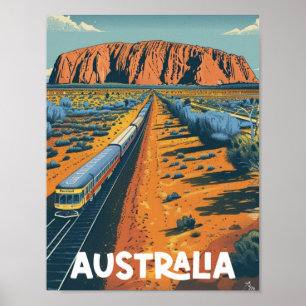 Australië Vintage Beroemde Reisplaats Poster
