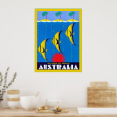 Australië ~ Vintage Reis Poster (Keuken)