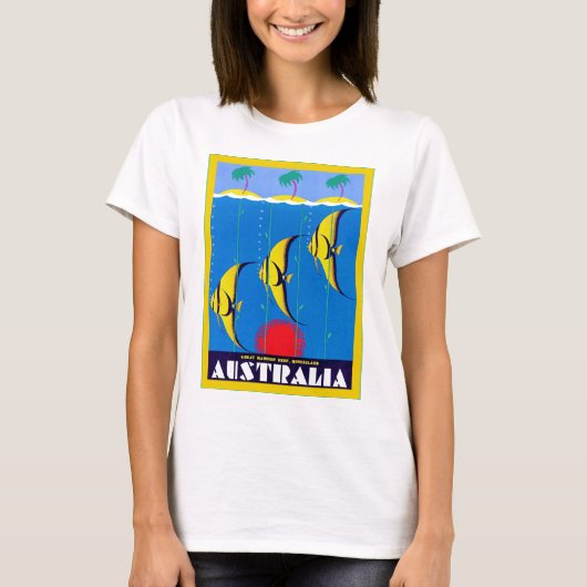 Australië ~ Vintage Reis T-shirt (Voorkant)