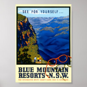 Australië Vintage Reisposter Gerestaureerd Poster