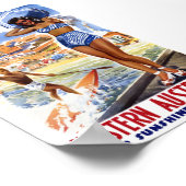 Australië Vintage Reisposter Gerestaureerd Poster (Hoek)