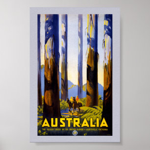 Australië Vintage Reisposter Gerestaureerd Poster