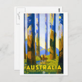 Australië - Vintage Travel Briefkaart (Voorkant / Achterkant)