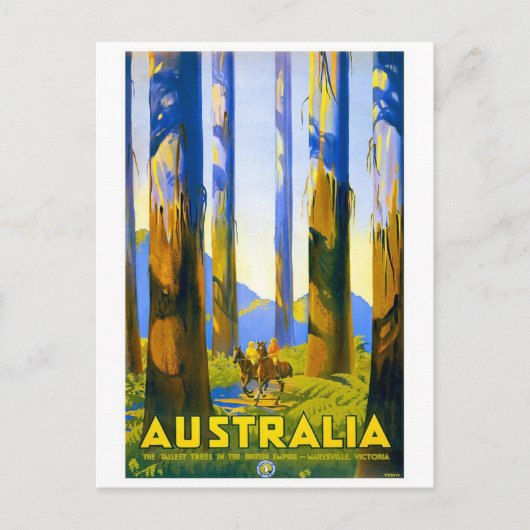 Australië - Vintage Travel Briefkaart (Voorkant)