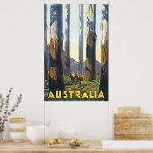 Australië Vintage Travel Poster (Keuken)