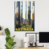 Australië Vintage Travel Poster (Thuiskantoor)