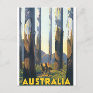Australië Vintage Travel Poster Briefkaart