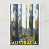 Australië Vintage Travel Poster Briefkaart (Voorkant)