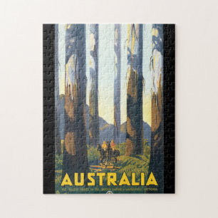 Australië Vintage Travel Poster Legpuzzel