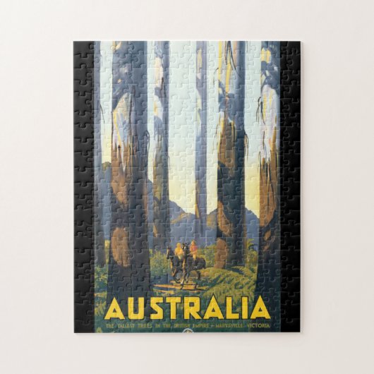 Australië Vintage Travel Poster Legpuzzel (Verticaal)