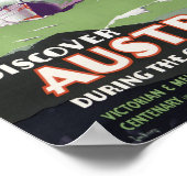 Australië Vintage Travel Poster teruggezet (Hoek)