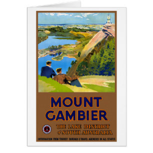 Australië Vintage Travel Poster teruggezet