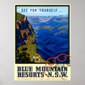 Australië Vintage Travel Poster teruggezet (Voorkant)