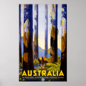Australië Vintage Travel Poster teruggezet (Voorkant)