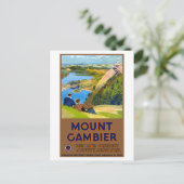 Australië Vintage Travel Poster teruggezet Briefkaart (Staand voorkant)