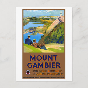 Australië Vintage Travel Poster teruggezet Briefkaart