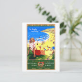 Australië Vintage Travel Poster teruggezet Briefkaart (Staand voorkant)