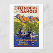 Australië Vintage Travel Poster teruggezet Briefkaart (Voorkant)