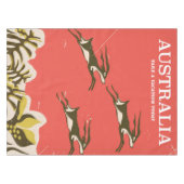 Australië vintage vakantieprint tafelkleed (Voorkant (Horizontaal))
