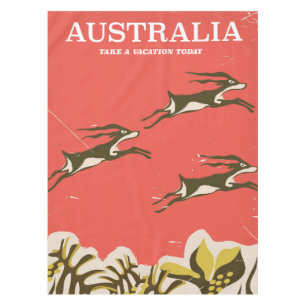 Australië vintage vakantieprint tafelkleed
