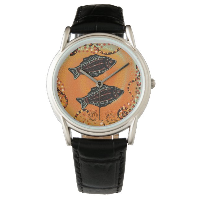 AUSTRALIË VIS KUNST     HORLOGE (Voorkant)