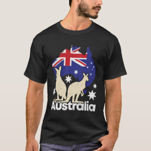 Australië Vlag Australië Dag Australische Kangoero T-shirt