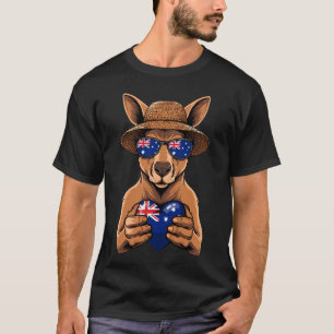 Australië Vlag Australische Kangoeroe 1 T-shirt