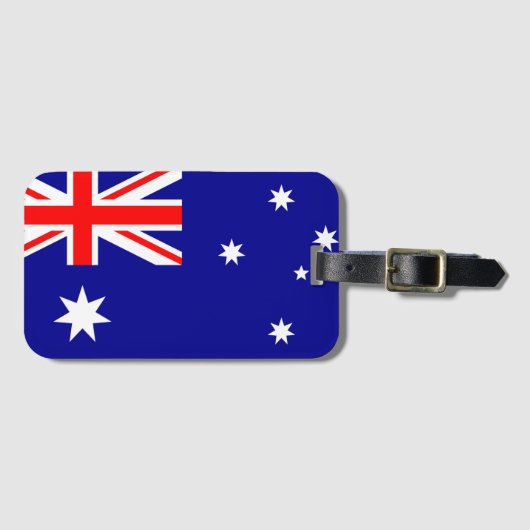 Australië Vlag Bagagelabel (Voorkant (horizontaal))