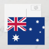 australië vlag briefkaart (Voorkant / Achterkant)