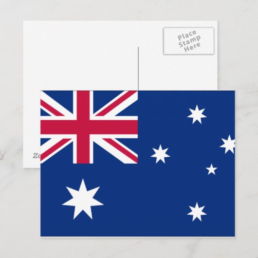 australië vlag briefkaart (Voorkant / Achterkant)