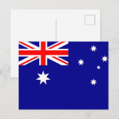 Australië Vlag Briefkaart (Voorkant / Achterkant)