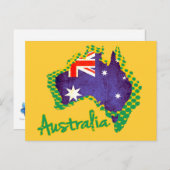 Australië vlag briefkaart (Voorkant / Achterkant)