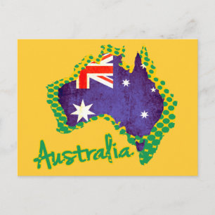 Australië vlag briefkaart