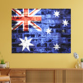 Australië vlag canvas afdruk (Insitu (Woonkamer))