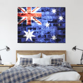 Australië vlag canvas afdruk (Insitu (Slaapkamer))