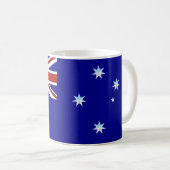 Australië Vlag Chrome Koffie Mok (Voorkant rechts)