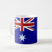 Australië Vlag Chrome Koffie Mok (Voorkant links)