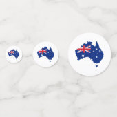 Australië vlag confetti (Achterkanten)